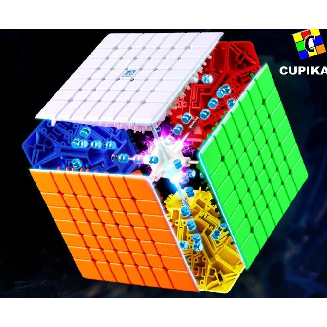 RUBIK 7X7 V2 7M MAGNET MOYU MEILONG SPEED RUBIK STIKERLESS