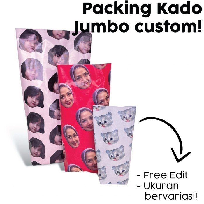 

Custom Kertas Kado Bahan tebal Hadiah Gambar Pattern Free Edit!