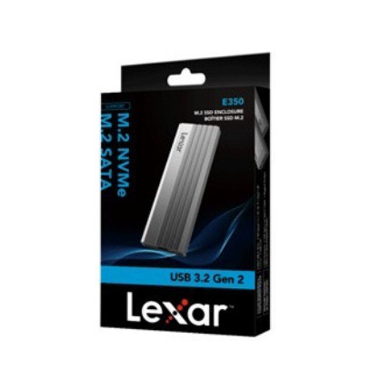 Lexar E350 SSD Enclosure M.2 NVMe / SATA SSD External Case USB 3.2 Gen2 Dual Protocol