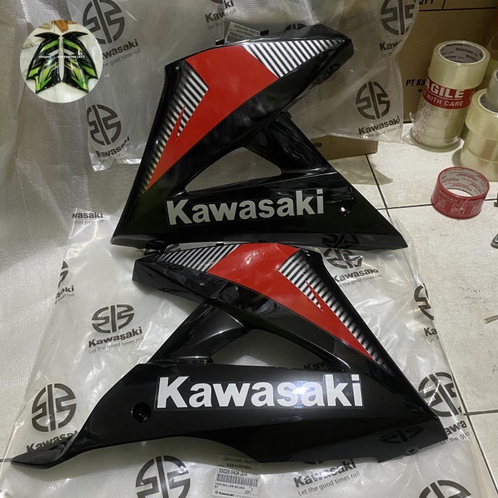 Fairing Bawah Ninja Rr New 2014 Stiker Merah
