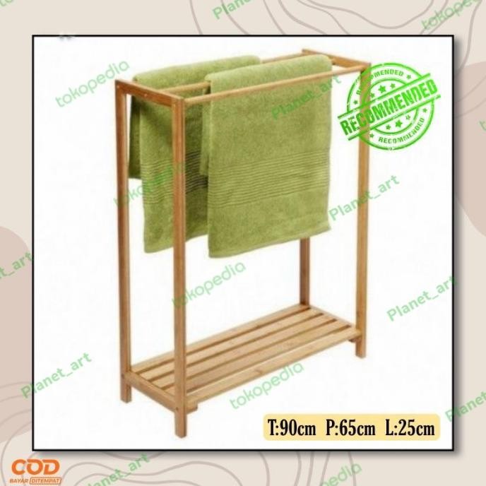 rak handuk kayu minimalis jemuran /tempat handuk 2012