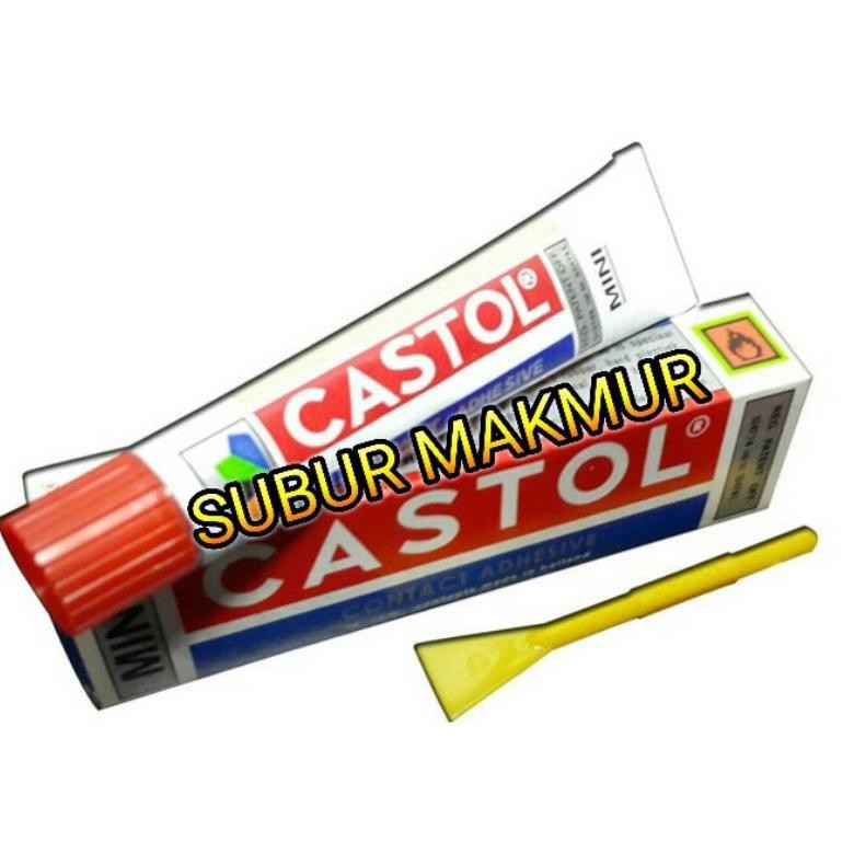 

New Arrival (1Lusin) Lem Castol Mini Contact Adhesive Tube 14Cc Asli