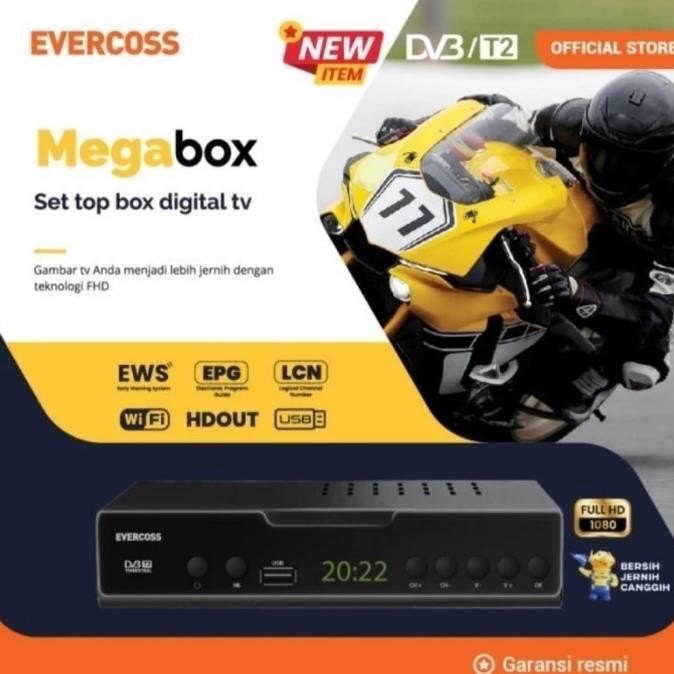 STB TV Digital Evercoss/Set Top Box TV Digital Evercoss
