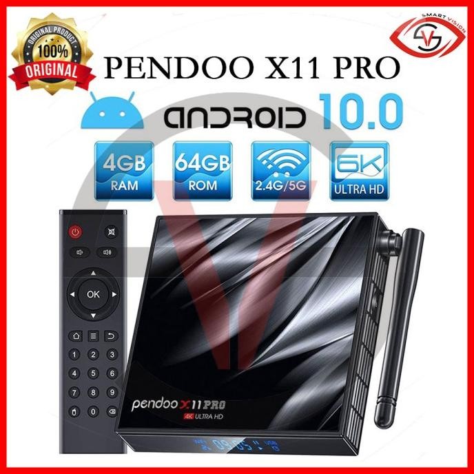 ANDROID TV BOX PENDOO X11 PRO RAM 4G ROM 64G ANDROID 10 ALLWINER H616