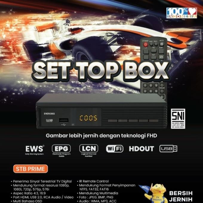 STB Set Top Box Advan Digipro TV Digital Full HD Original