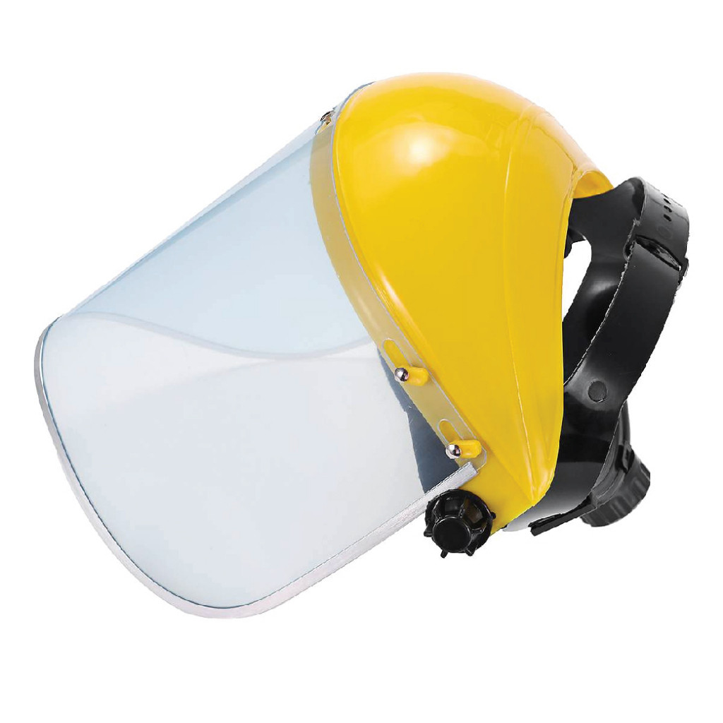 Helm Proyek Face Shield Akrilik / Face Shield Medis / Helm Safety Pelindung Wajah Gerinda /
