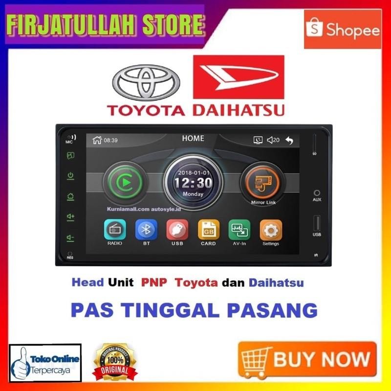 Tv Mobil Head Unit Double Din Toyota Dan Daihatsu Great Avanza Xenia Ayla Agya Cayla Sigra