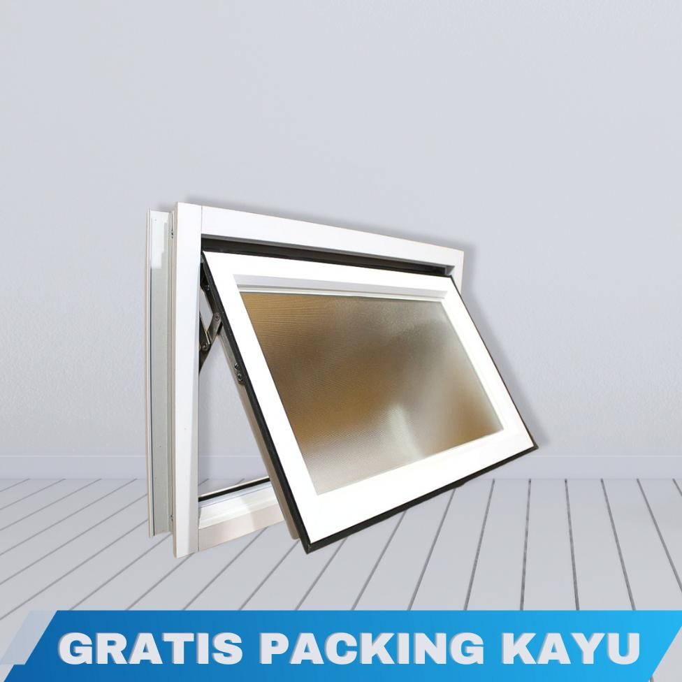 RK JAYA ALUMUNIUM Jendela Boven Aluminium Jungkit Ukuran 40x50,40x60,40x70,40x80,40x120 cm Gratis Pa