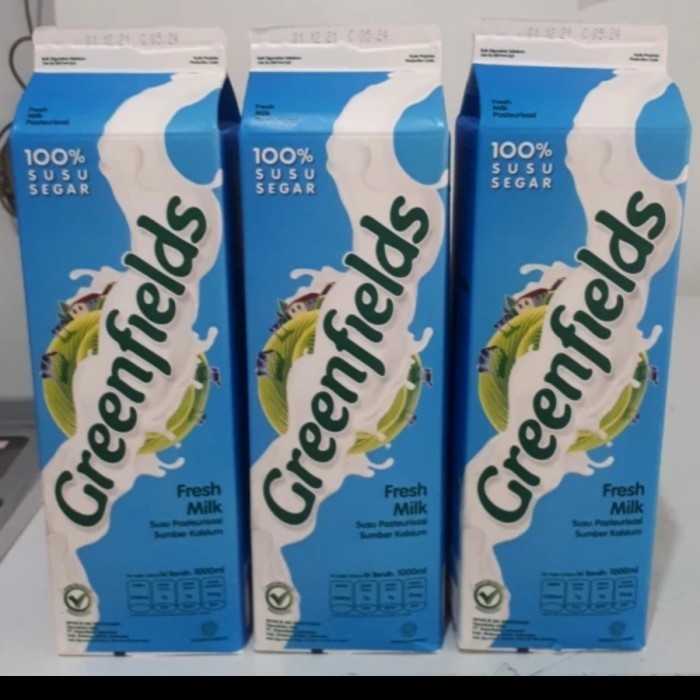 

susu greendfields fresh milk / Karton