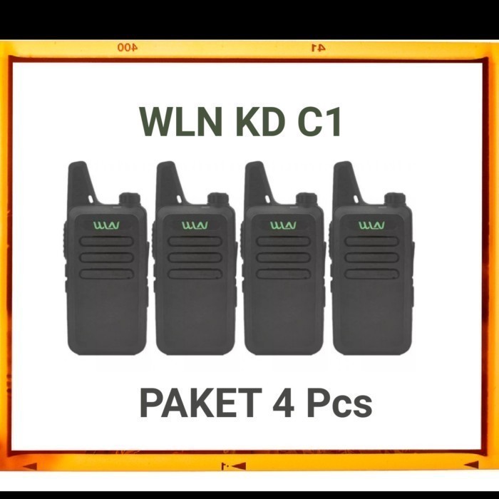 Paket HT 4 Handy Talky Radio Walkie Talkie WLN KDC1 KD C1 Singleband