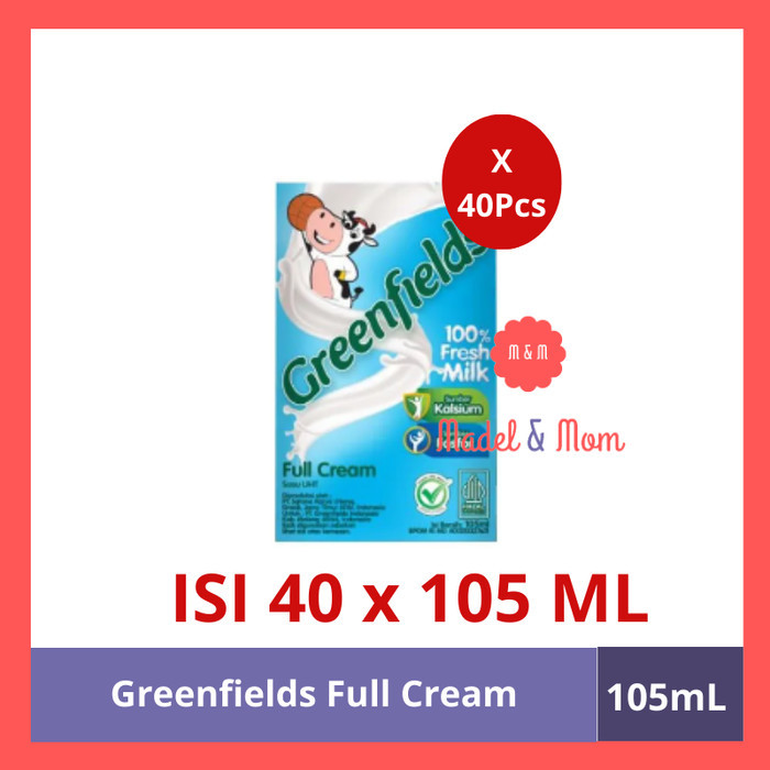 

Susu Greenfields UHT 125 mL X 40pcs Gojek Grab Only