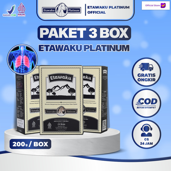

Etawaku Platinum 3 Box - Menjaga Kesehatan dan Kepadatan Tulang