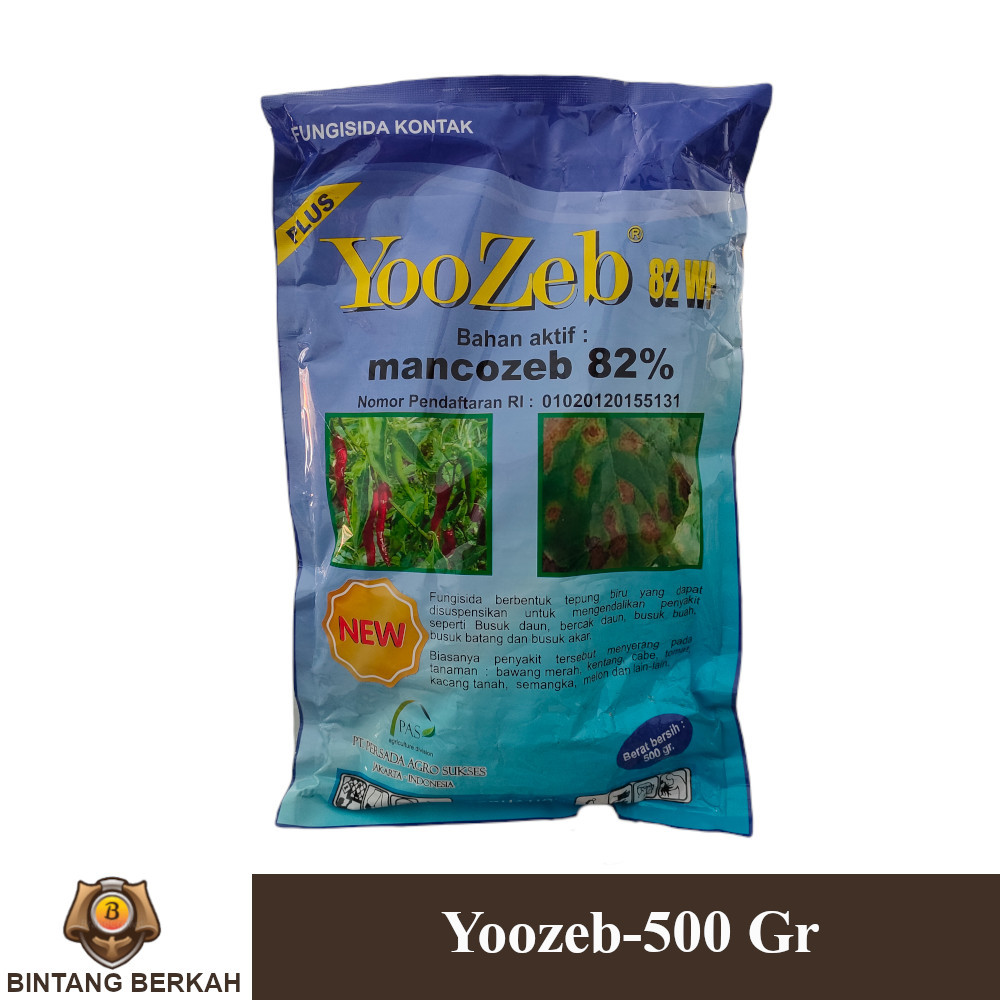 Yoozeb 500 Gram Mankozeb Biru Karat Daun