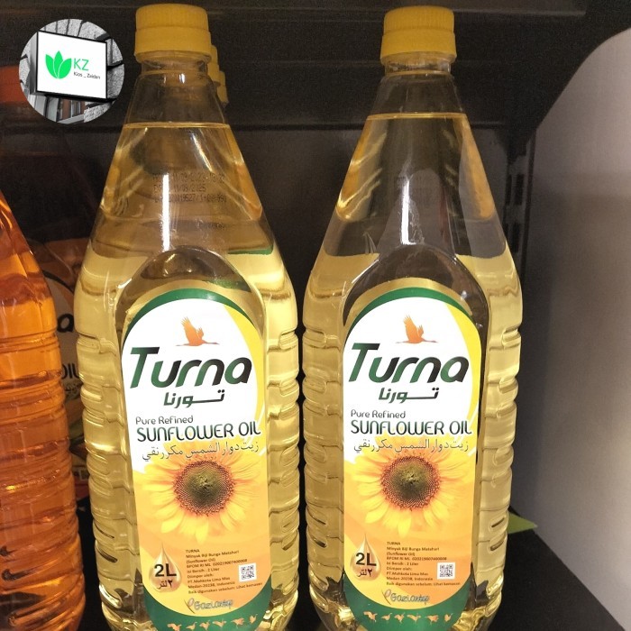 

Turna Sunflower Oil 100% Pure Refined 2L/Pcs Minyak Biji Bunga Matahari