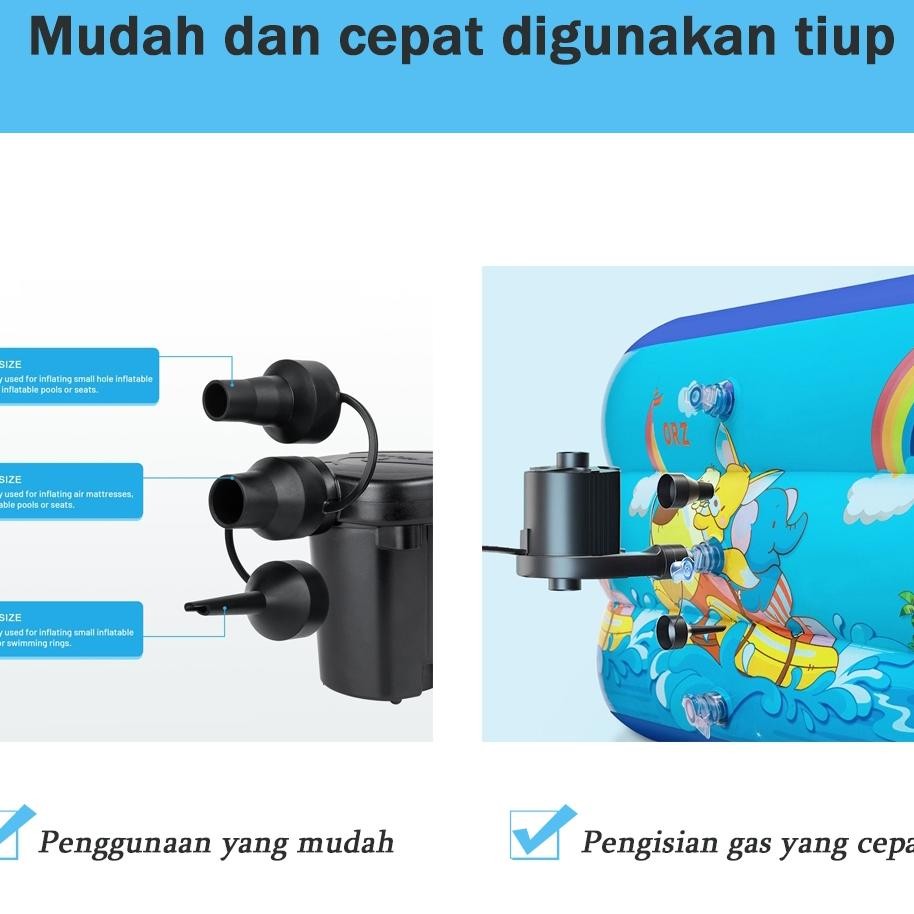 Kolam Renang Anak Jumbo 3 Meters Pompa Lipat Kolam Renang Bayi Kolam Renang Dewasa Keluarga Inflatab