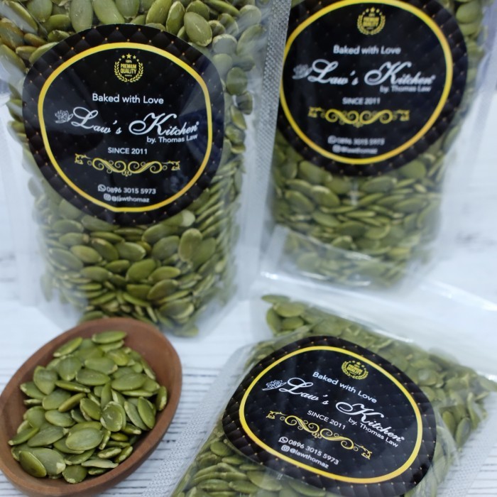 

kuaci labu warna hijau . pumpkin seeds 1 kg kualitas terbaik super