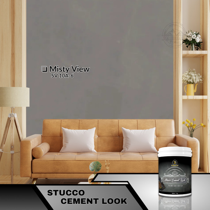 Cat Tembok Stucco Cement Expose - 5 Kg Stucco Motif Semen Expose