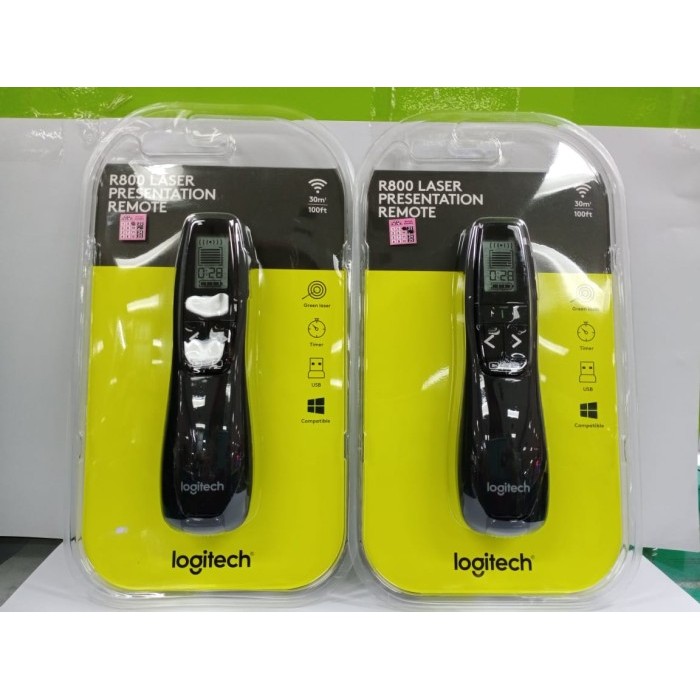 Logitech Pointer R800 Laser Presentation Remote Laser Hijau Original