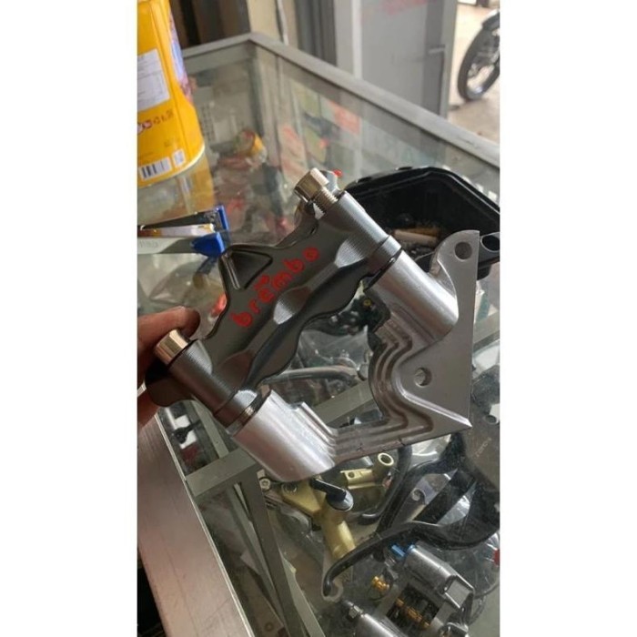 ** Breket Dudukan Pangkon Kaliper Brembo Gp4Rx M50 M4 L3 Pict 100 Pnp Fizr Rx King New Byson Vixion