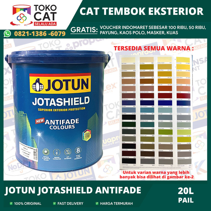 Cat Jotun Jotashield Antifade Tinting ( Bisa Request Warna ) 20 Liter