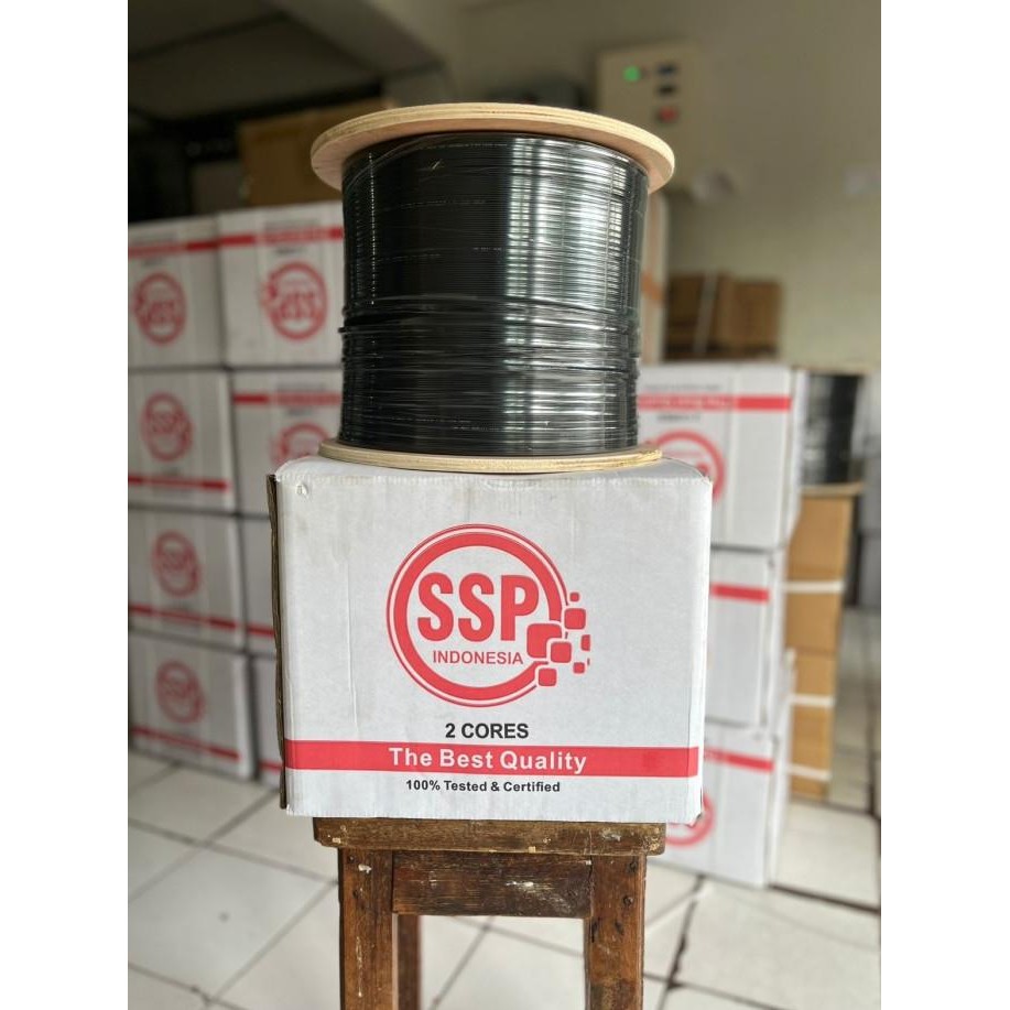 KABEL FIBER OPTIK 2CORE 1KM 3SELING ORIGINAL DAN TERPERCAYA