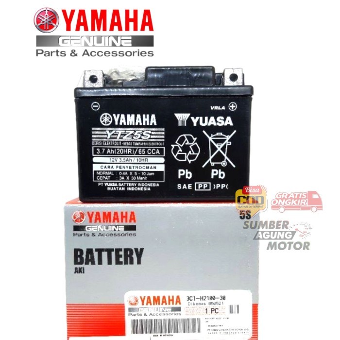 Aki Kering Yuasa Vixion Karisma Yamaha Ytz5S Ori Yamaha 3C1-H2100-30