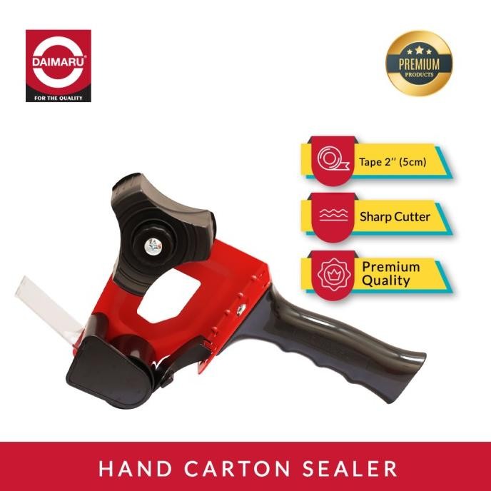 

Daimaru Box Sealing Tape Hand Dispenser Cutter Lakban 48mm Pisau Tajam 2112