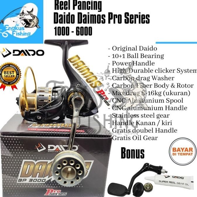 Reel Pancing Daido Daimos Pro Series 1000-6000 (10+1 Bearing) Original