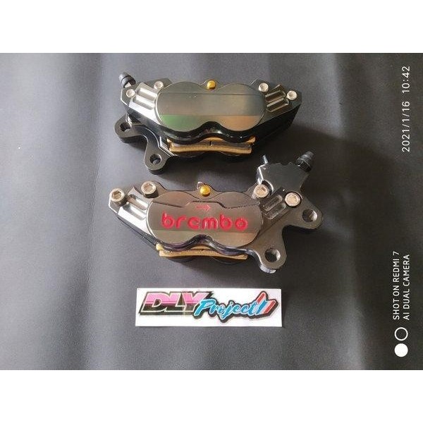 Kaliper Brembo 4P Big Kanan Black Cnc Thailand Terbaru