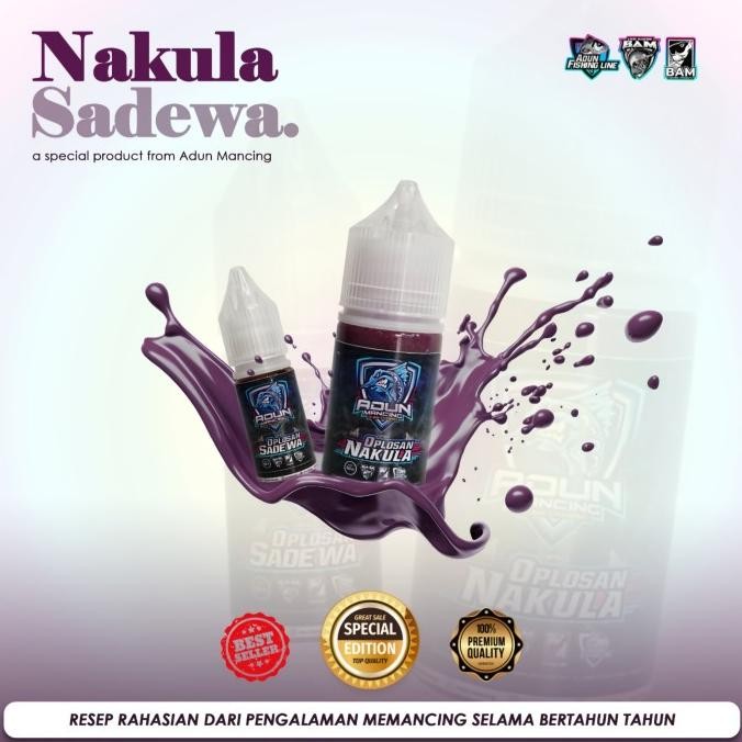 Essen Oplosan Nakula 30ml Sadewa 10ml Adun Mancing