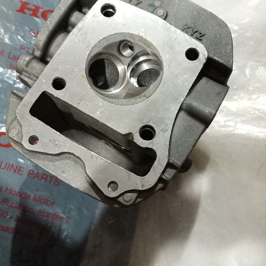Head Het kop Supra x 125 f1 KYZ original bahan belum ada bos klep sama setingan klep