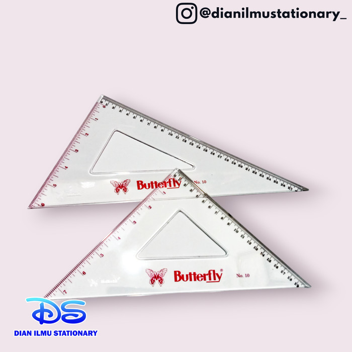 

best seller] penggaris segitiga no 10 butterfly