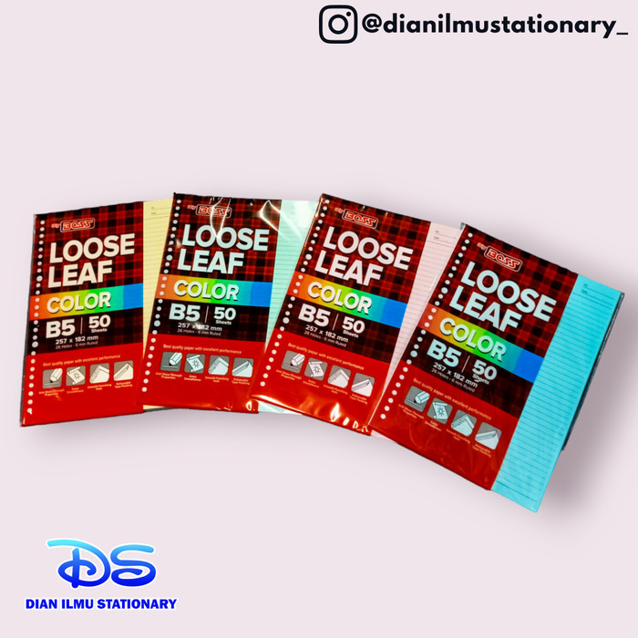 

%$%$%$%$] loose leaf B5 big boss 50 warna