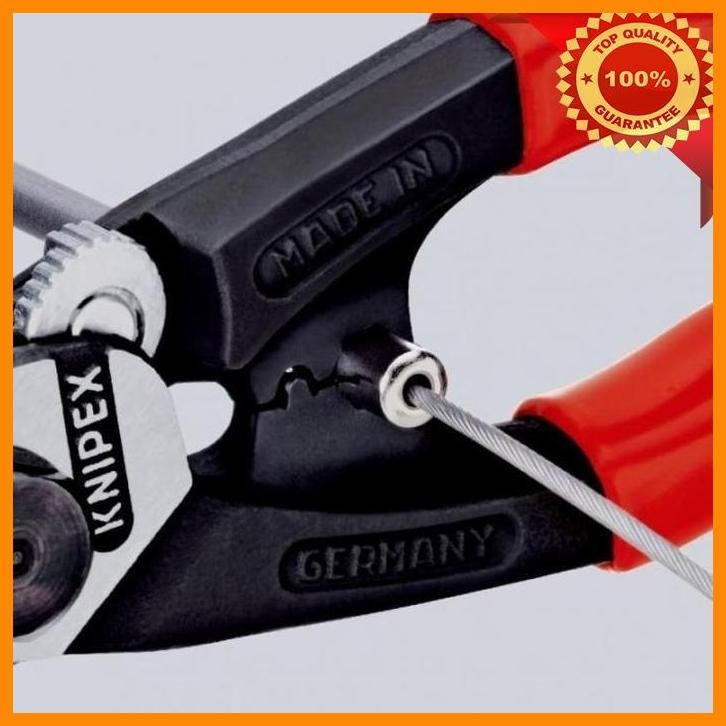 

(NOYO) TANG POTONG KNIPEX 95 62 190 WIRE ROPE CUTTER, LENGTH 190 MM
