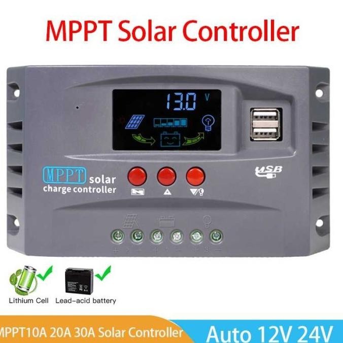 SCC MPPT PWM 20A-30A-100A 12V/24V/48V Panel Solar Charger Controller [terbaik]