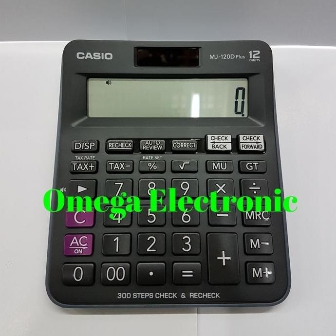 

TERBARU - Casio Desktop MJ-120D Plus - Kalkulator Meja Office Check Correct MJ