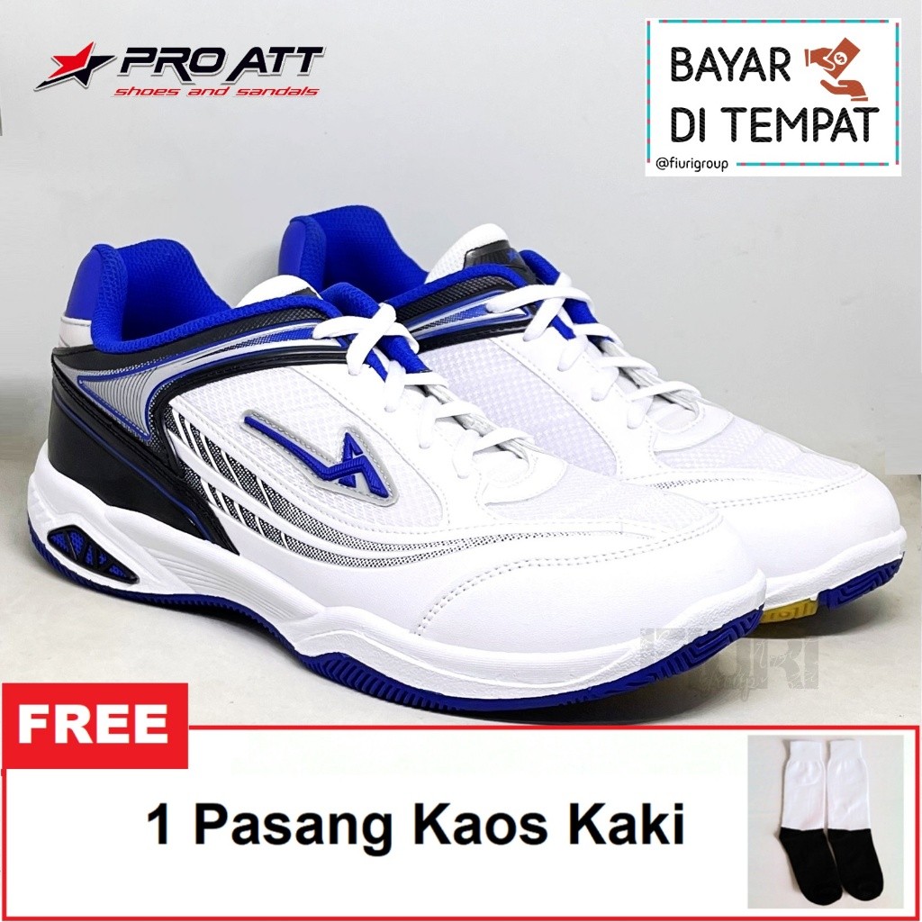 Sepatu Lari Pria FIURI Pro ATT Original - BSD 640 PUTIH BIRU 39-43 - Sepatu Kets Pria - Sepatu