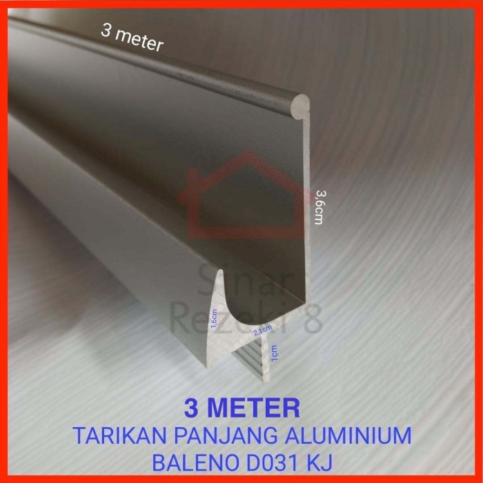 Tarikan Aluminium Pasir / Profil Lis Frame Handle Alumunium Edging