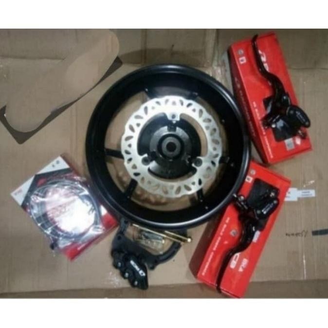 PAKET VELG BELAKANG AEROX 155 DOUBLE DISC CAKRAM / AEROX DOUBLE DISC REZ