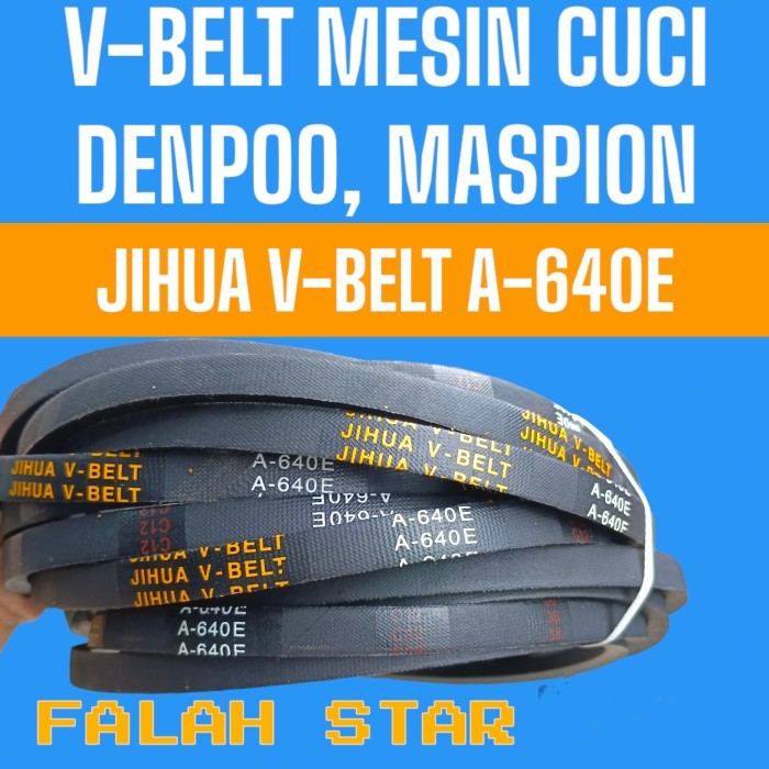 JIHUA V-BELT A-640E UTK MESIN CUCI DENPOO MASPION VBELT JIHUA A-640E