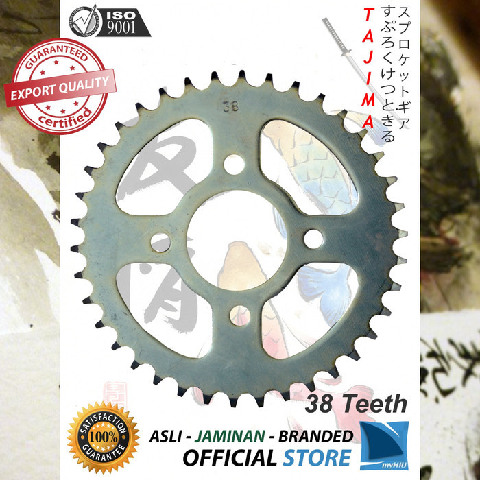 GIR BELAKANG / GEAR BELAKANG 520-38T BAJAJ PULSAR 200 UG TAJIMA