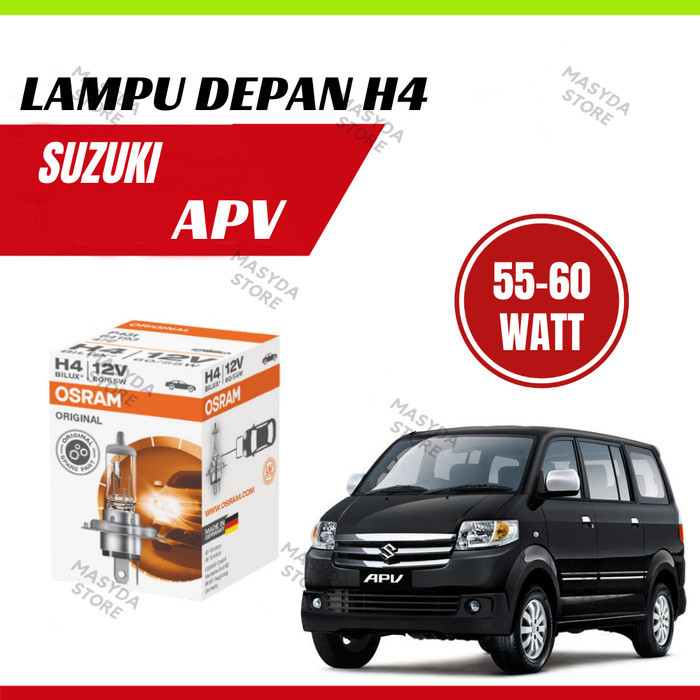 OSRAM LAMPU MOBIL SUZUKI APV H4 KAKI 3 12V 65/55 WATT ORIGINAL