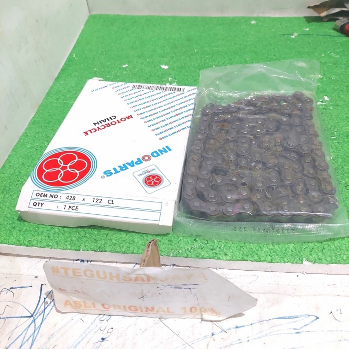 RANTE RANTAI SEPEDA MOTOR 428-122 CL ASLI ORIGINAL INDOPARTS