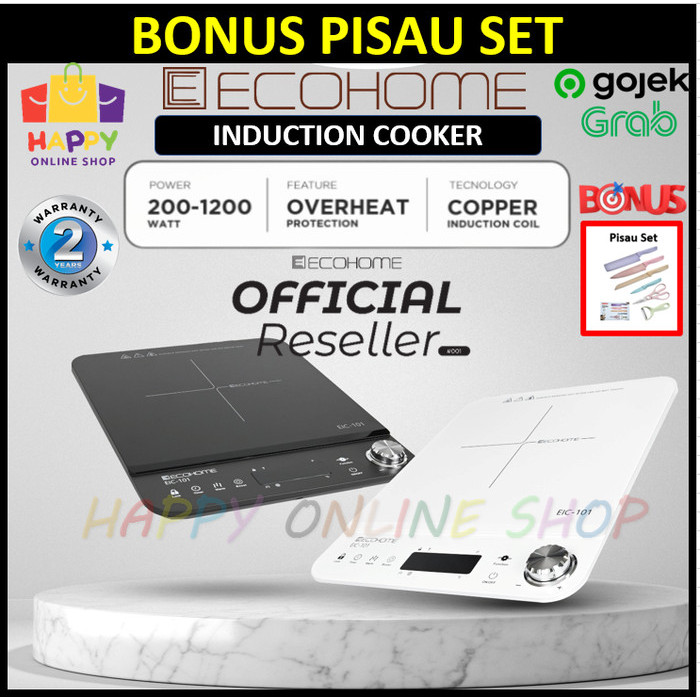 READY Ecohome Kompor Induksi Low Watt Induction Cooker Kompor Listrik