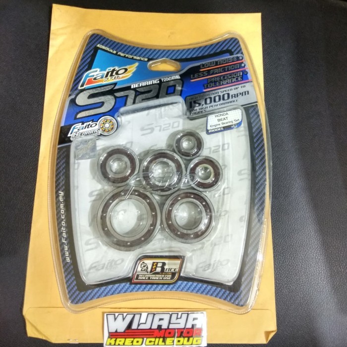 Bearing Laher Mesin Komplit Beat, Scoopy Faito S720