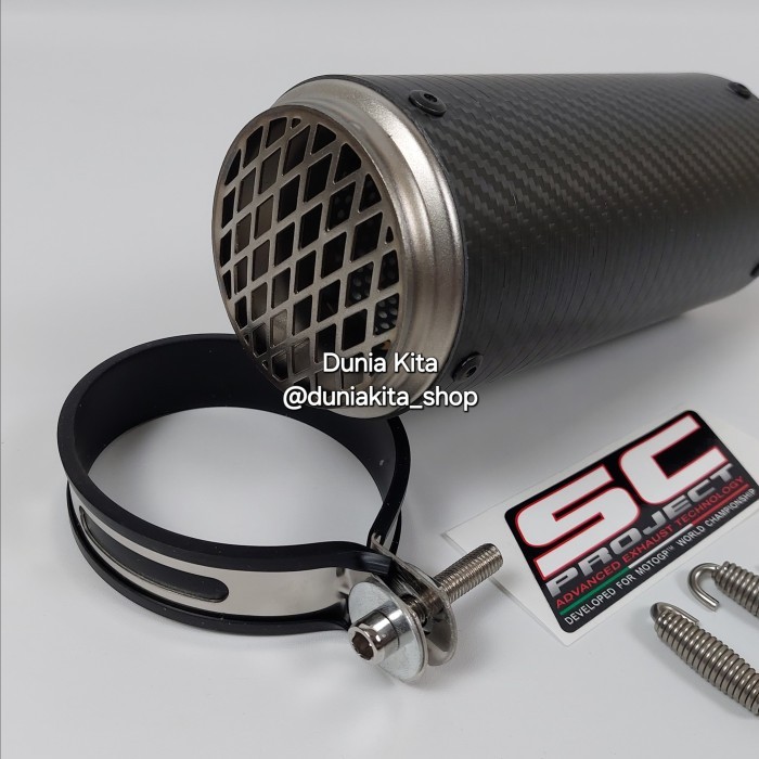 Knalpot Sc Project Crt Carbon Ninja 250Fi Z250 250Sl Mono Slip On