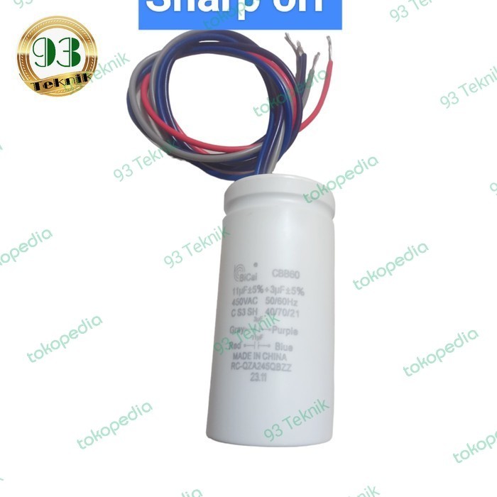 KAPASITOR MESIN CUCI SHARP ORI