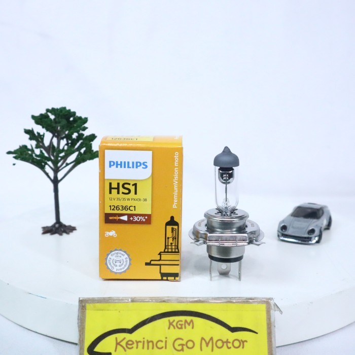BOHLAM LAMPU MOTOR VIXION HALOGEN PHILIPS HS1 12V 35/35W 12636