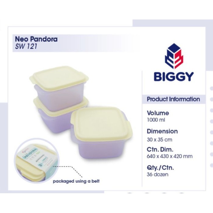 CUCI GUDANG Wadah Lauk Sayur Sealware New Neo Pandora Isi 3set Toples Set Food Box