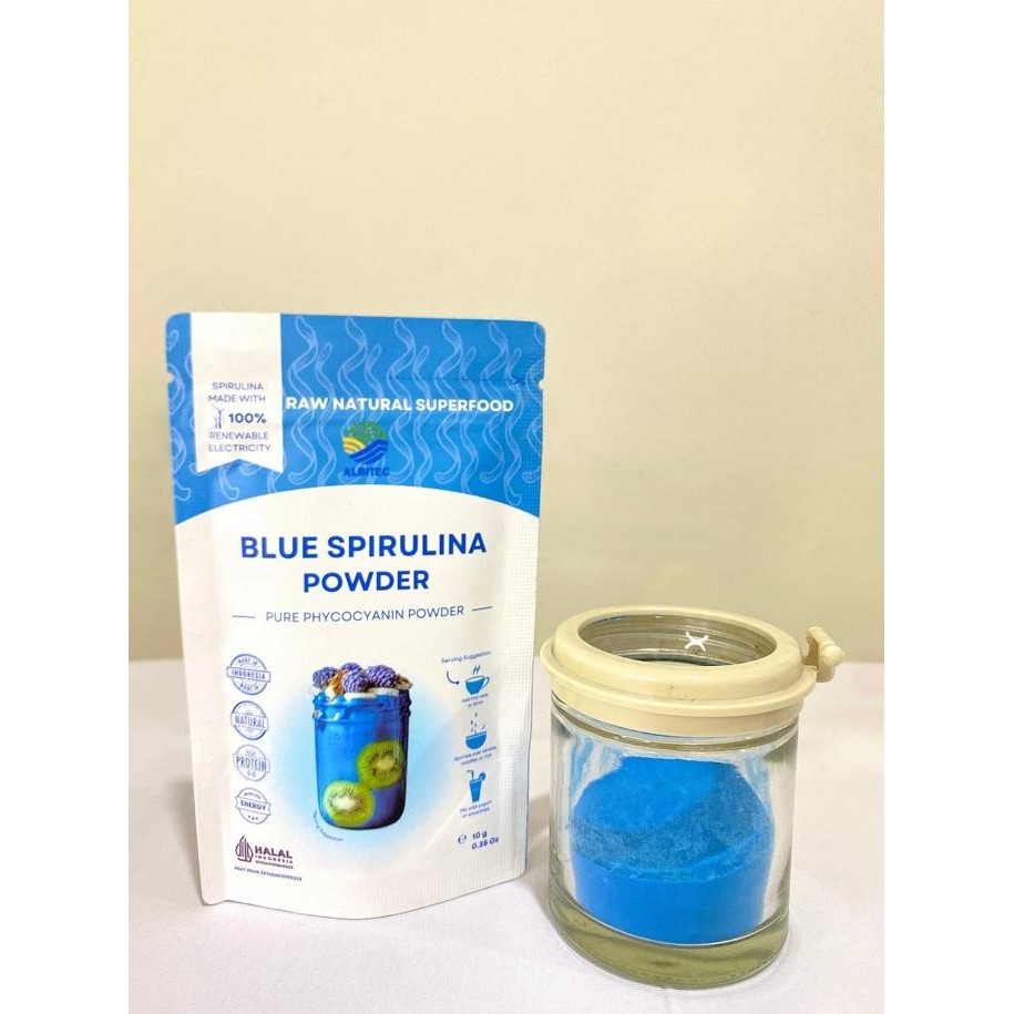 

Ready Blue Spirulina Powder ( Superfood Alami Phycocianin ) 10g - Albitec